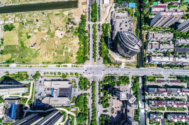 a bird's eye view of shanghai