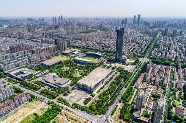 a bird's eye view of shanghai