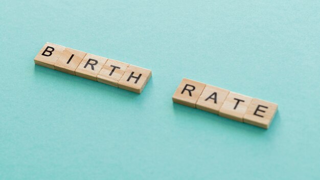 Birth rate fertility concept