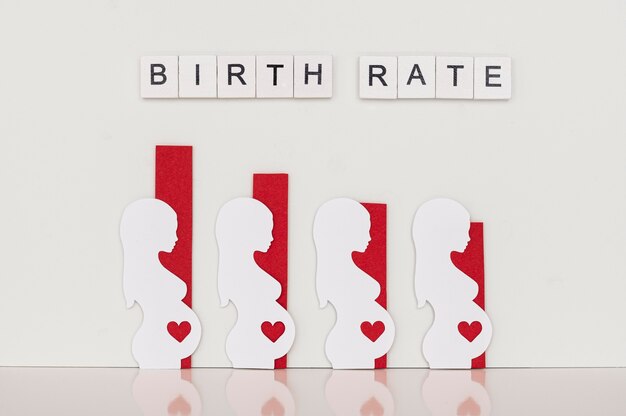 Birth rate fertility concept