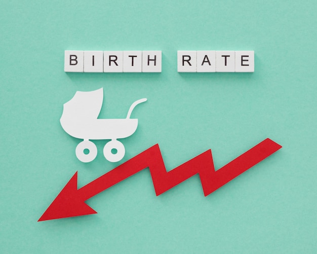 Birth rate fertility concept