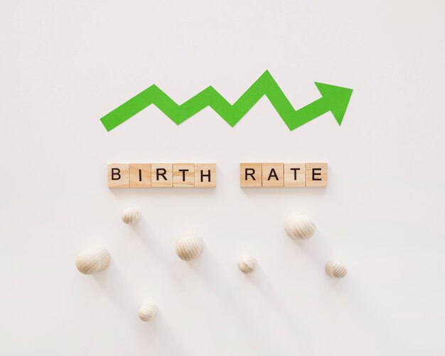Birth rate fertility concept