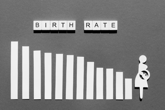 Foto gratuita concetto di fertilità del tasso di natalità
