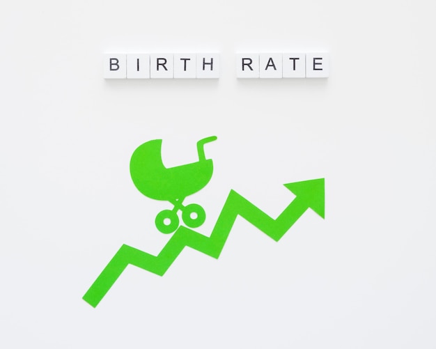 Birth rate fertility concept