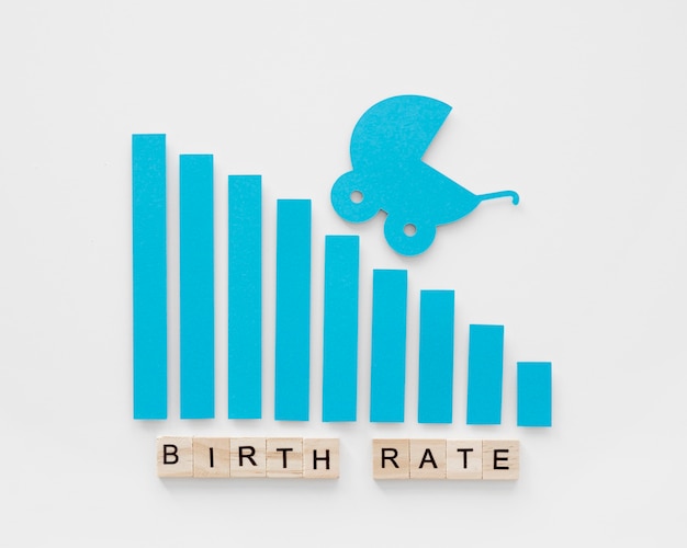 Free photo birth rate fertility level concept