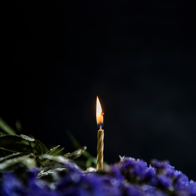 Birthday cake decorated with flowers