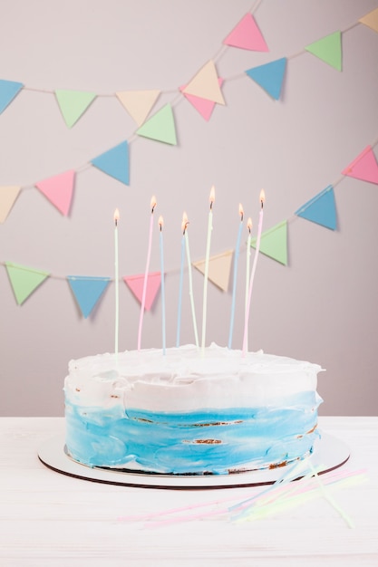 Free photo birthday cake still life