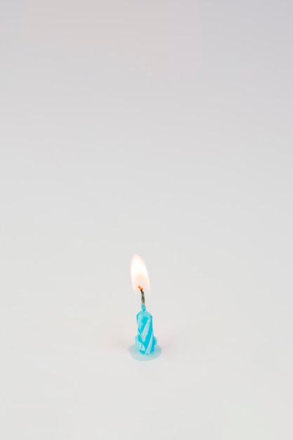 Birthday candles and copyspace on top
