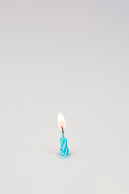 Birthday candles and copyspace on top