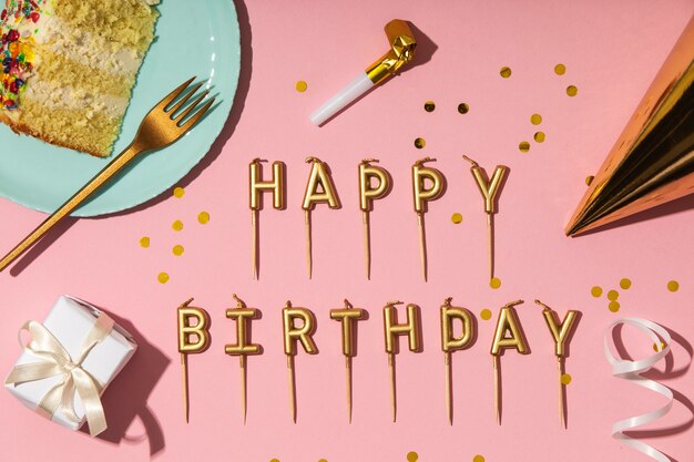 birthday concept with candles