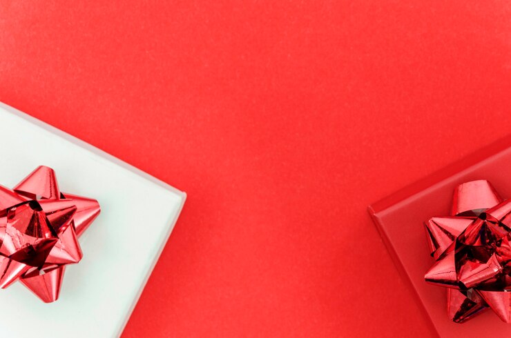 Free Photo birthday gift with color background