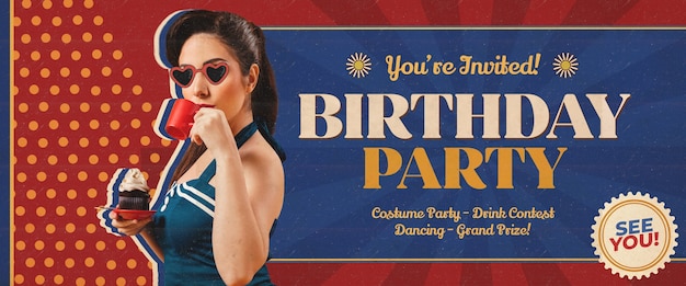 Birthday panoramic banner