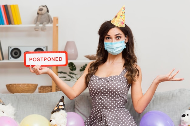 Birthday party postponed due to virus