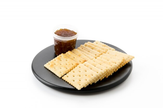 biscuit with pineapple jam