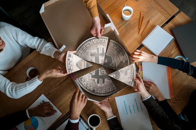 Free Photo bitcoin business as part of the economy
