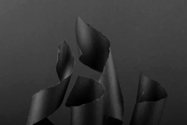 Free photo black background with ribbon