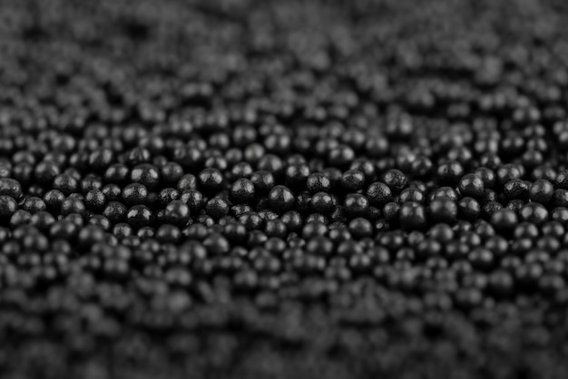 Free photo black background with small beads