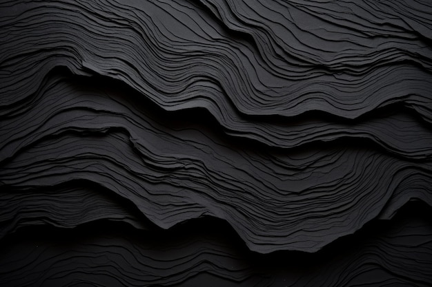 Free photo black background with wavy texture