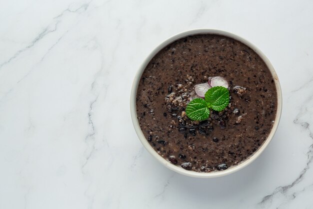 black bean sweet dessert dish