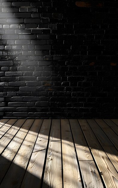 Black brick wall surface texture