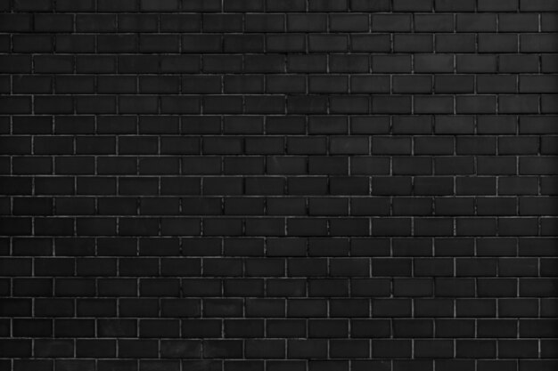 Black brick wall textured background