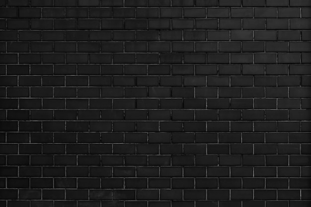 Черная кирпичная стена текстурированный фон