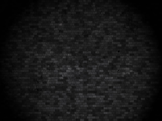 Free photo black brick wall