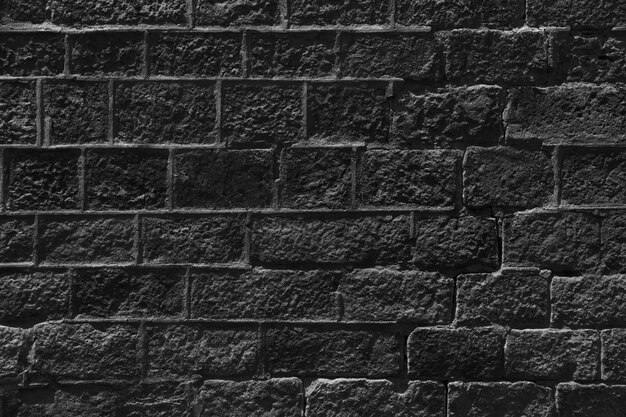 ブラックレンガの壁