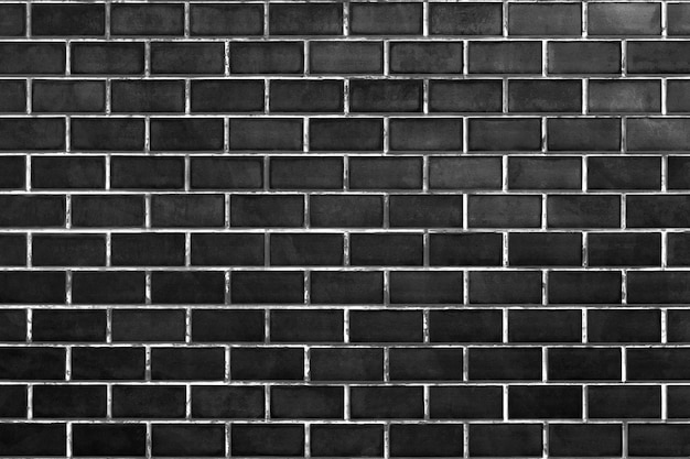 Black brick wall