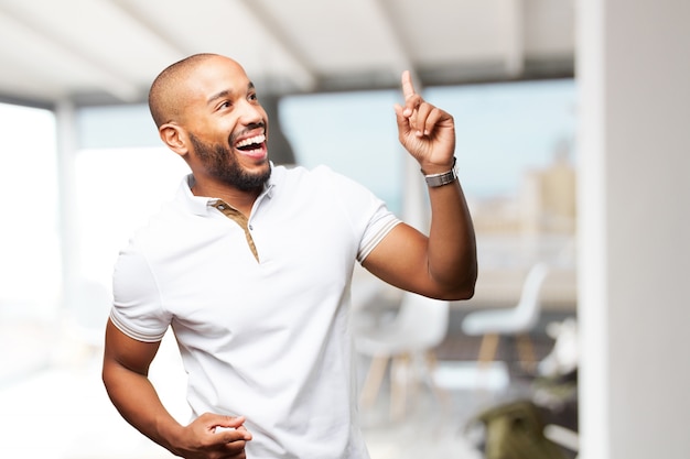 black businessman happy expression