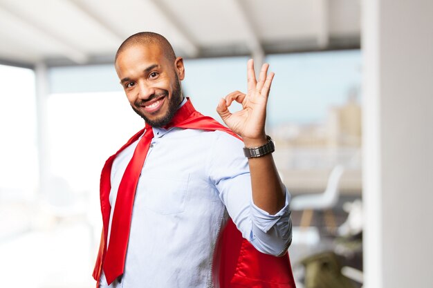 black businessman happy expression