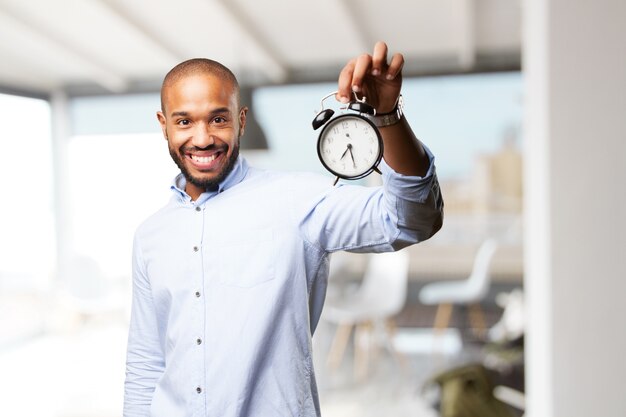 black businessman happy expression