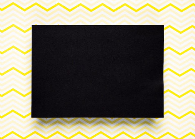 Black cardboard with pattern background