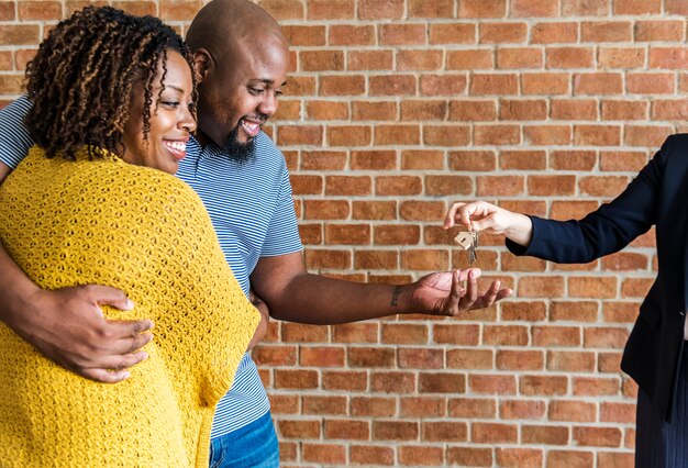 Black couple buy new house