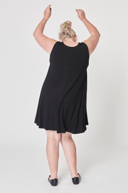 Black dress plus size apparel body positivity