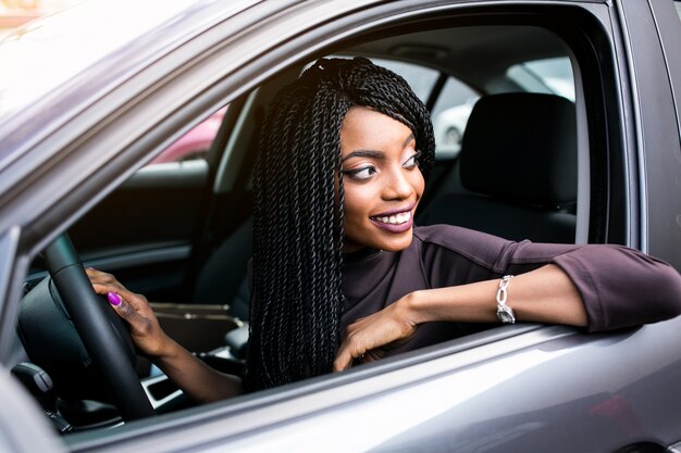 black driving african car beautiful