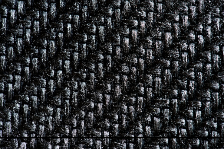 Free Photo black fabric closeup