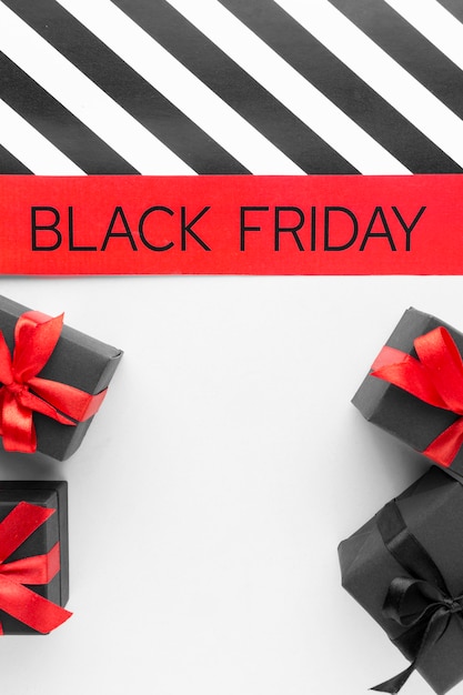 Black friday assortment with copy space