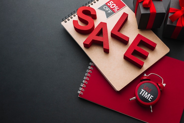 Free Photo black friday concept on notebook