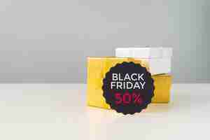Free photo black friday discount with gifts
