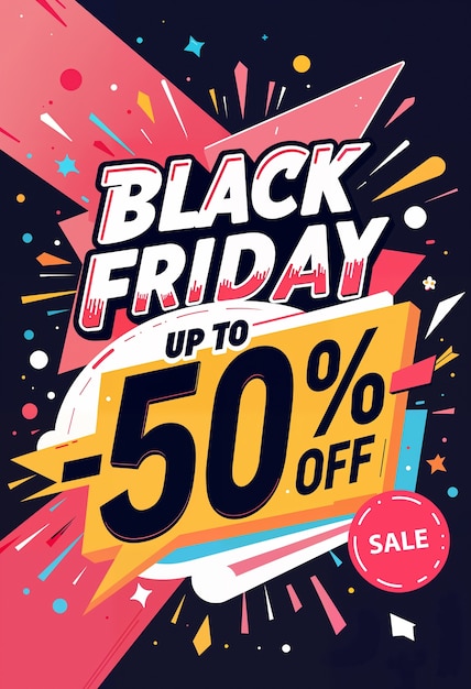 Free Photo black friday sale illustrated