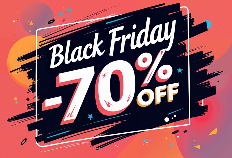 Free Photo black friday sale illustrated