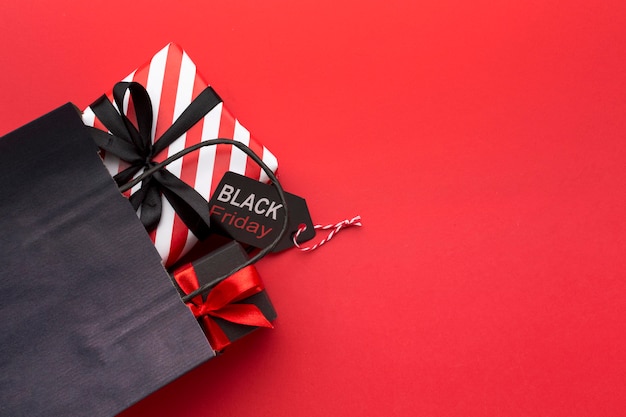 Free photo black friday sales composition with copy space