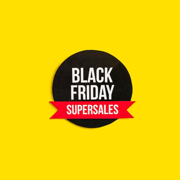 Black Friday super sales inscription 