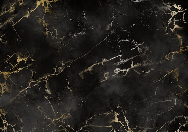 Black and gold marble texture