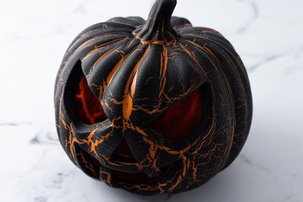 Black Halloween pumpkin