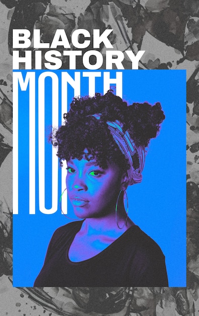 Foto gratuita collage del mese della storia nera