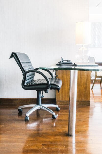 Black Leather working chair