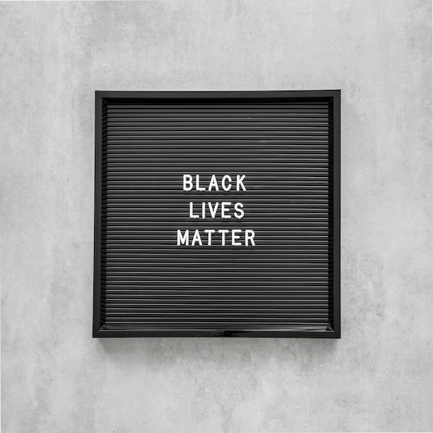 Free photo black lives matter with frame