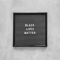 Free photo black lives matter with frame